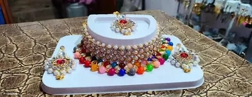 Stylish Multicoloured Alloy  Jewellery Set For Women