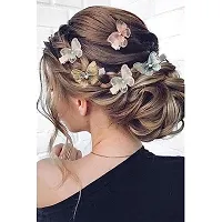 Ananya 10 Pcs Hair Clips For Girls Women Embroidery Butterfly Hair Pins Hair Barrettes Pearl Hairpin Set Small Cute Hair Accessories for Girls-thumb1