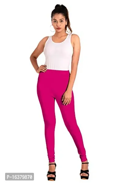 Stylish Fancy Cotton Solid Leggings For Women-thumb0