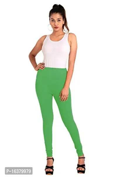 Stylish Fancy Cotton Solid Leggings For Women