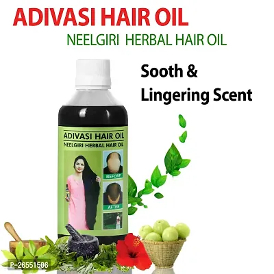 NILGIRI Ayurvedic Hair Care Adivasi Herbal Hair Oil Made By Pure Adivasi Ayurvedic Herbs, 125Ml-thumb0