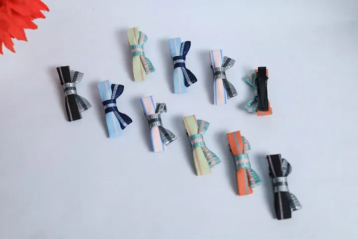 Girls Hair Bow Clips Big Ribbon Boutique Hair Bow Hair Accessories For Baby Girls Pack Of