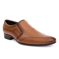 Classy Leather Formal Shoes for Men Tan Color - Handmade Style-thumb3