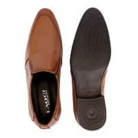 Classy Leather Formal Shoes for Men Tan Color - Handmade Style-thumb4