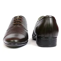 Premium Handcrafted Leather Formal Shoes for Men Brown Color-thumb3