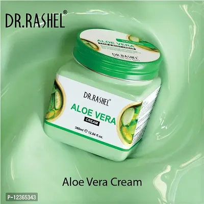 DR.RASHEL Aloe Vera Face And Body Cream For Women and Men (380 Ml) | All Skin Types |Soft and Healthy Skin | Repairing  Nourishment | Deep Hydration  Moisturization | 100% Vegan | Paraben Free