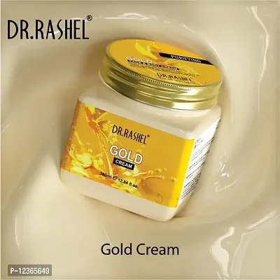 DR.RASHEL Gold Face And Body Cream For Women and Men (380 Ml) | All Skin Types |Soft and Healthy Skin | Repairing  Nourishment | Deep Hydration  Moisturization | 100% Vegan | Paraben Free