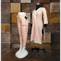 Stylish Fancy Khadi Cotton Kurta With Bottom Wear And Dupatta Set For Women-thumb2
