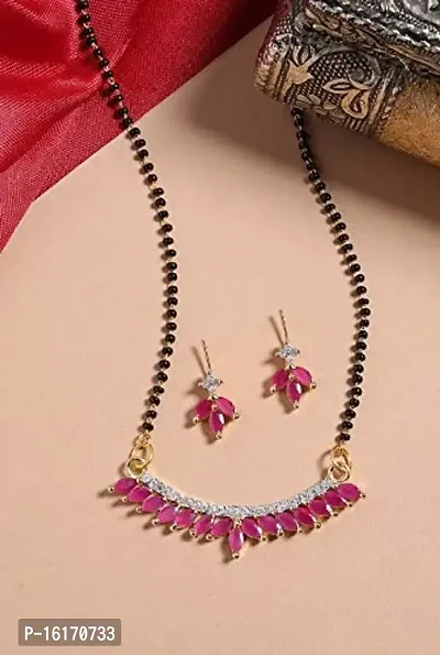 ABDesign Mangalsutra for Women(Pinkflower-ms)-thumb2