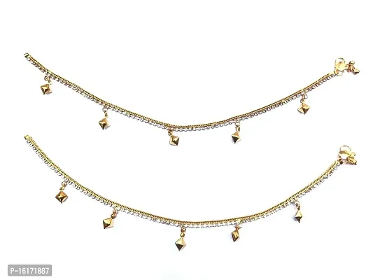 ABDesign Golden Anklet For Women-thumb2