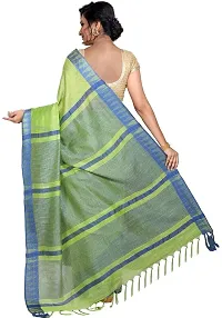 Attractive Kota Silk Temple Border Bhagalpuri Handloom Saree (Green) 337-thumb1