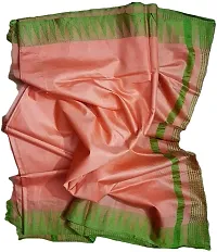 Attractive Handloom Women's Bhagalpuri Kota Silk Temple Saree with blouse piece (Green S Piech)-thumb2