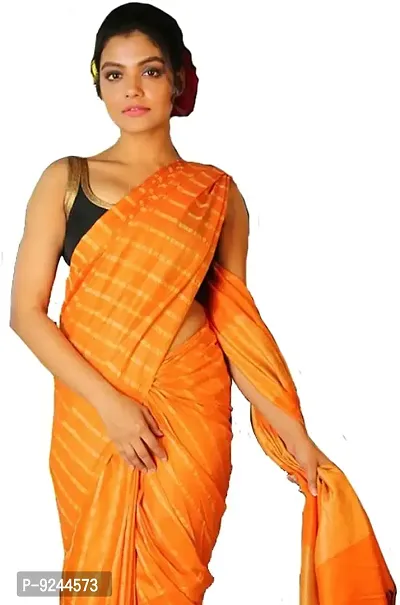 NR Handloom Women's Bhagalpuri Art Silk Saree With Blouse Piece (NR_1475_Orange)-thumb2