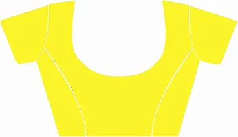 Bhagalpuri Handloom Women's Linen Slub Saree With Running Blouse Piece Attached (Silver-Yellow)-thumb4