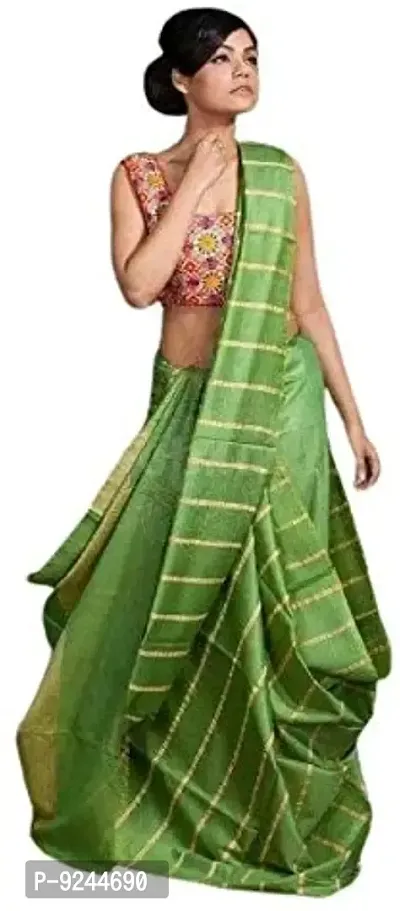 NR Handloom Women's Bhagalpuri Art Silk Saree With Blouse Piece (NR_1475_Green)
