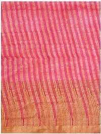 Trendy Handloom Women's Kota Silk Temple Saree with blouse piece (Pink)-thumb3