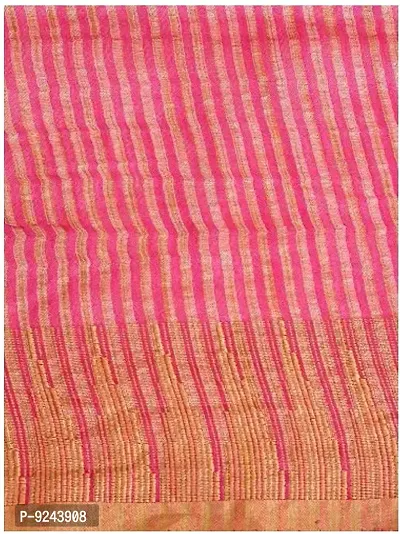 Trendy Handloom Women's Kota Silk Temple Saree with blouse piece (Pink)-thumb4