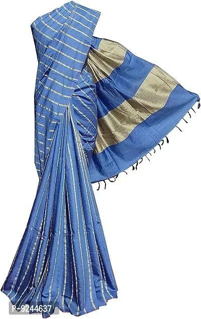 NR Handloom Women's Bhagalpuri Art Silk Saree With Blouse Piece (NR_1475_Sky Blue)