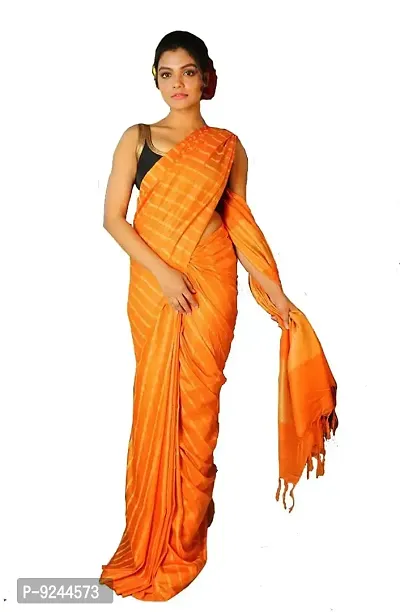 NR Handloom Women's Bhagalpuri Art Silk Saree With Blouse Piece (NR_1475_Orange)-thumb0