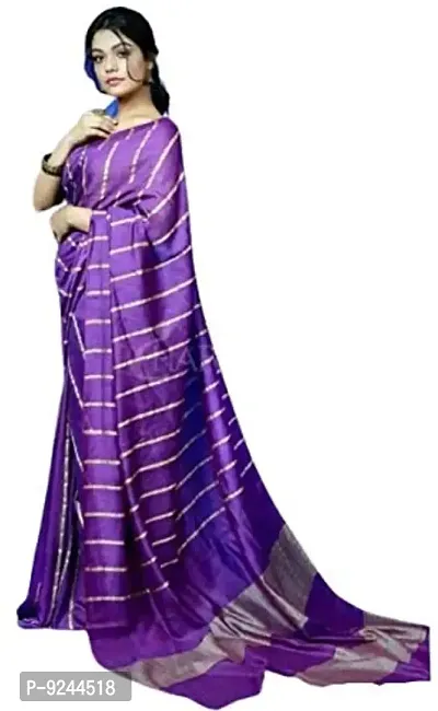 NR Handloom Women's Bhagalpuri Art Silk Saree With Blouse Piece (NR_1475_Purple, Violet)