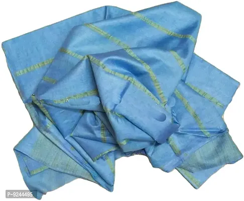 NR Handloom Women's Bhagalpuri Art Silk Saree With Blouse Piece (NR_1475_Dark Cyan Blue)