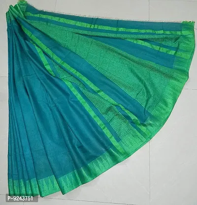 Attractive Kota Silk Bunty Temple Border Saree (Rama Green)-thumb2