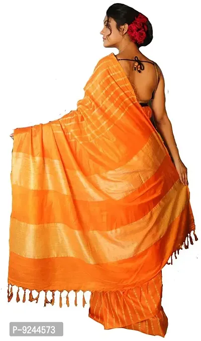 NR Handloom Women's Bhagalpuri Art Silk Saree With Blouse Piece (NR_1475_Orange)-thumb3