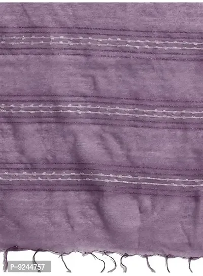 Handloom Kraft Weaving Soft Silk Saree With Blouse Piece Attached For Women's (Mauve)-thumb4