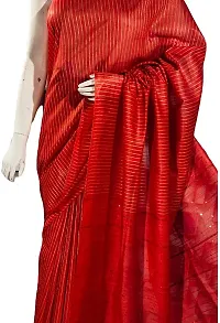 Attractive Handloom Bhagalpuri Handicraft Kota Silk Saree With Running Blouse Piece Attached For Women's (Ruby Red)-thumb4
