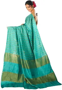 NR Handloom Women's Bhagalpuri Art Silk Saree With Blouse Piece (NR_1475_Dark Rama Green)-thumb1