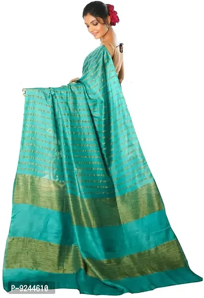 NR Handloom Women's Bhagalpuri Art Silk Saree With Blouse Piece (NR_1475_Dark Rama Green)-thumb2