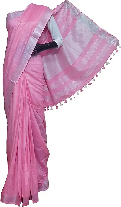 Glamorous linen,cotton Sarees 