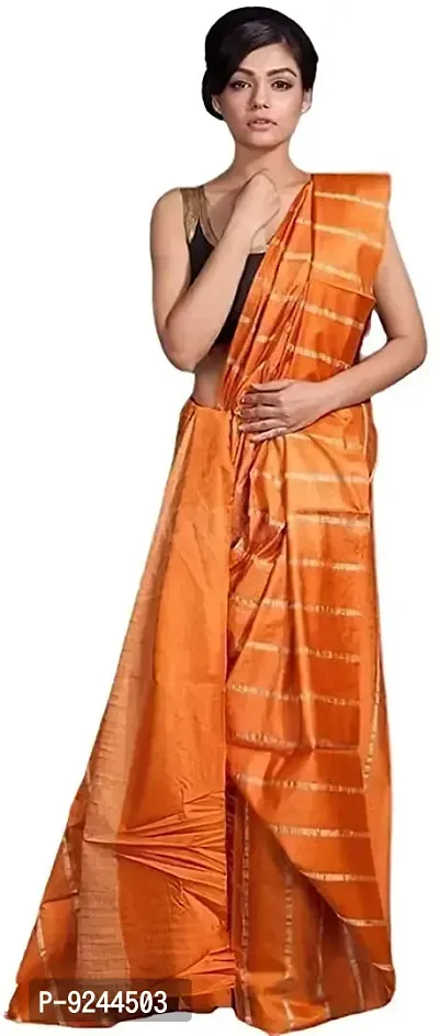 NR Handloom Women's Bhagalpuri Art Silk Saree With Blouse Piece (NR_1475_Orange)