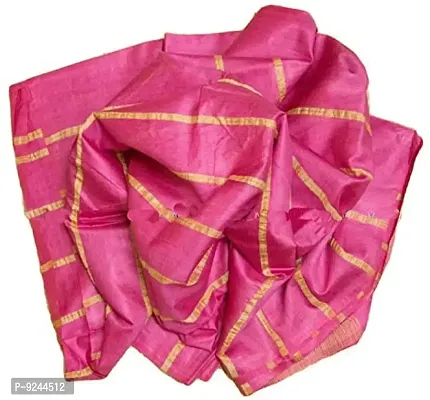 NR Handloom Women's Bhagalpuri Art Silk Saree With Blouse Piece (NR_1475_Pink)