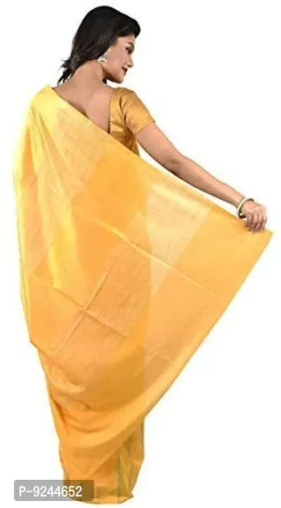 NR Handloom Women's Bhagalpuri Art Silk Saree With Blouse Piece (NR_1475_Mango Yellow)-thumb4