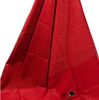 Attractive Handloom Bhagalpuri Handicraft Kota Silk Saree With Running Blouse Piece Attached For Women's (Ruby Red)-thumb3