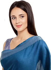 NR Handloom Bhagalpuri Linen Saree For Women's (Blue) 365-thumb3