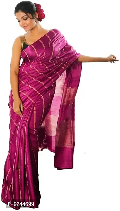 NR Handloom Women's Bhagalpuri Art Silk Saree With Blouse Piece (NR_1475_Purple)