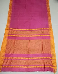 Trendy Handloom Women's Kota Silk Temple Saree with blouse piece (Queen Pink)-thumb2