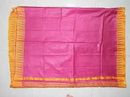 Trendy Handloom Women's Kota Silk Temple Saree with blouse piece (Queen Pink)-thumb3