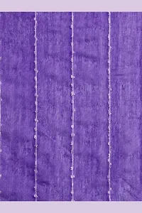 Handloom Kraft Weaving Soft Silk Saree With Blouse Piece Attached For Women's (French Violet)-thumb4