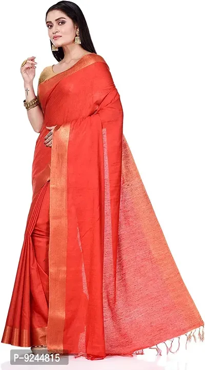 Attractive Soft Kota Silk Zari Border Saree With Running Blouse Attached (Red)-thumb2