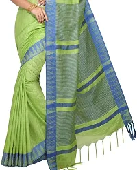 Attractive Kota Silk Temple Border Bhagalpuri Handloom Saree (Green) 337-thumb2