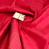 Attractive Handloom Bhagalpuri Handicraft Kota Silk Saree With Running Blouse Piece Attached For Women's (Ruby Red)-thumb2