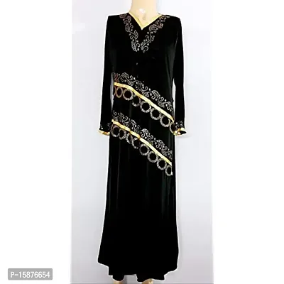 Abaya islamic wear Black  Gold-thumb0