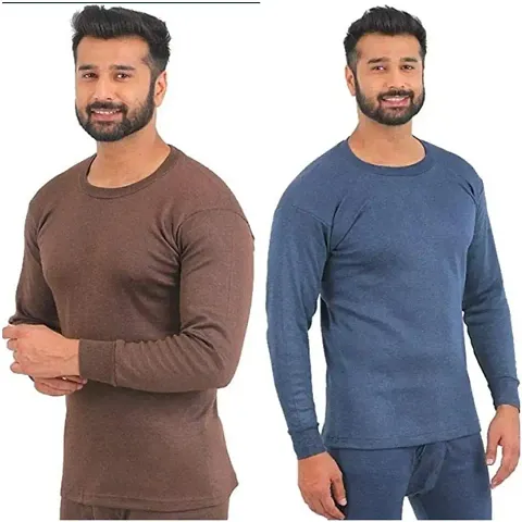 Men’s Round Neck Fleece Thermal Wear Combo