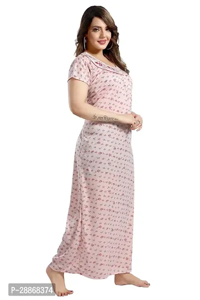 Trendy Floral Printed Nighty for Women-thumb3