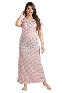 Trendy Floral Printed Nighty for Women-thumb1