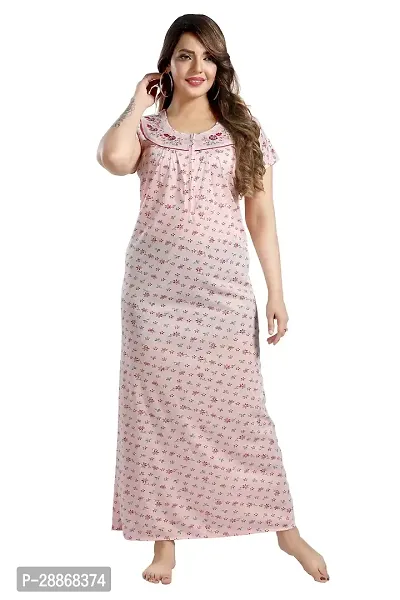 Trendy Floral Printed Nighty for Women-thumb2