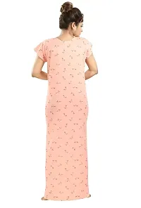 Trendy Floral Printed Nighty for Women-thumb3